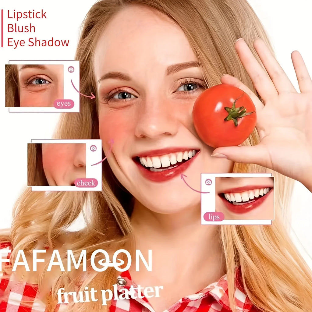 Tinte de labios afrutado de 4 colores, tinte de brillo de agua, lápiz labial líquido hidratante impermeable, antiadherente, alto pigmento, colores de larga duración