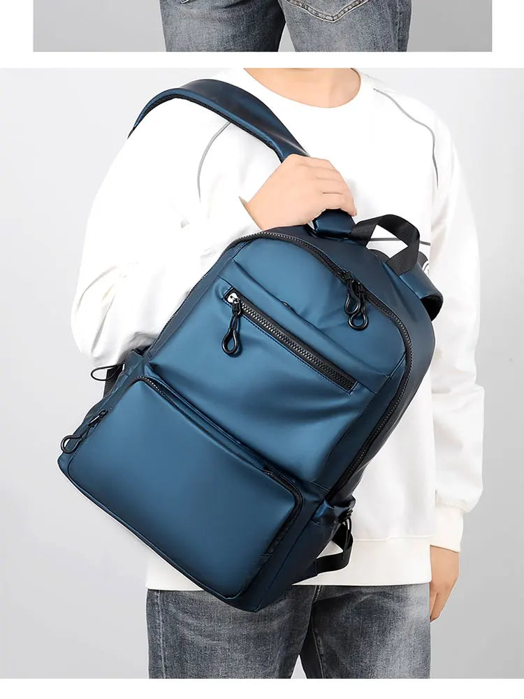 Mochila para ordenador de 14 pulgadas, mochila sencilla y duradera de gran capacidad para hombre, mochila de viaje ligera para hombre, mochila escolar para estudiantes