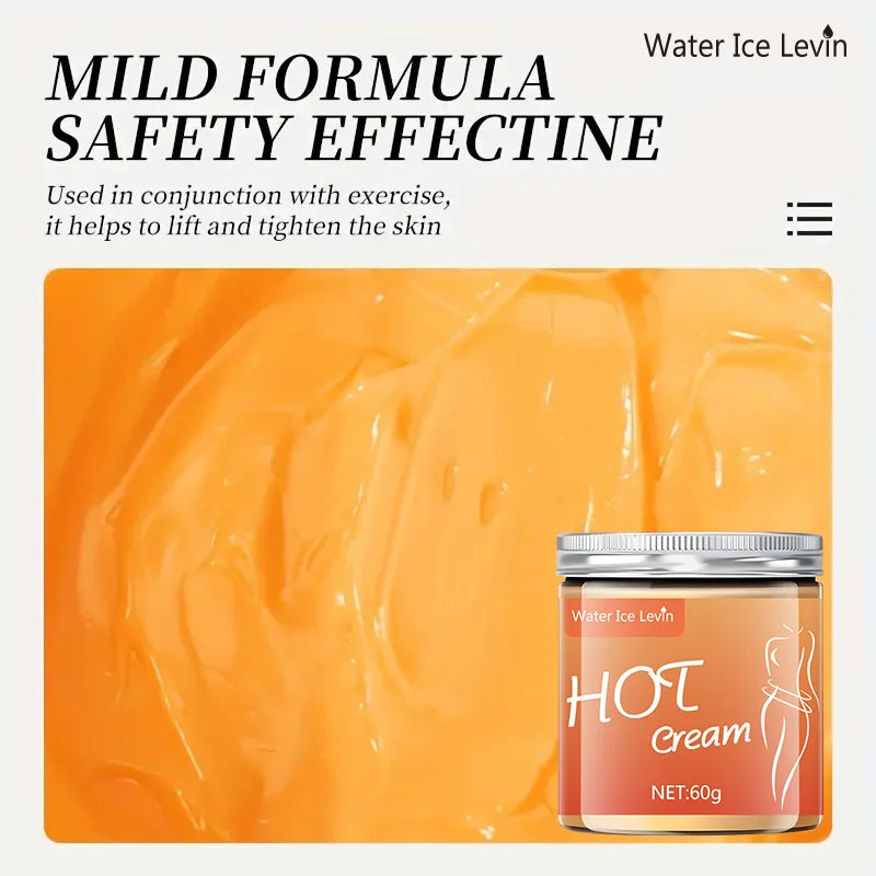 Crema de masaje para todo el cuerpo y culturismo, compresa caliente para apretar los músculos abdominales