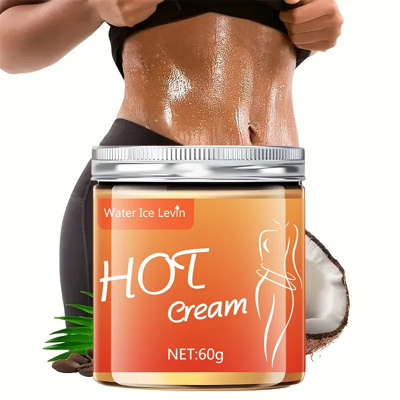 Crema de masaje para todo el cuerpo y culturismo, compresa caliente para apretar los músculos abdominales