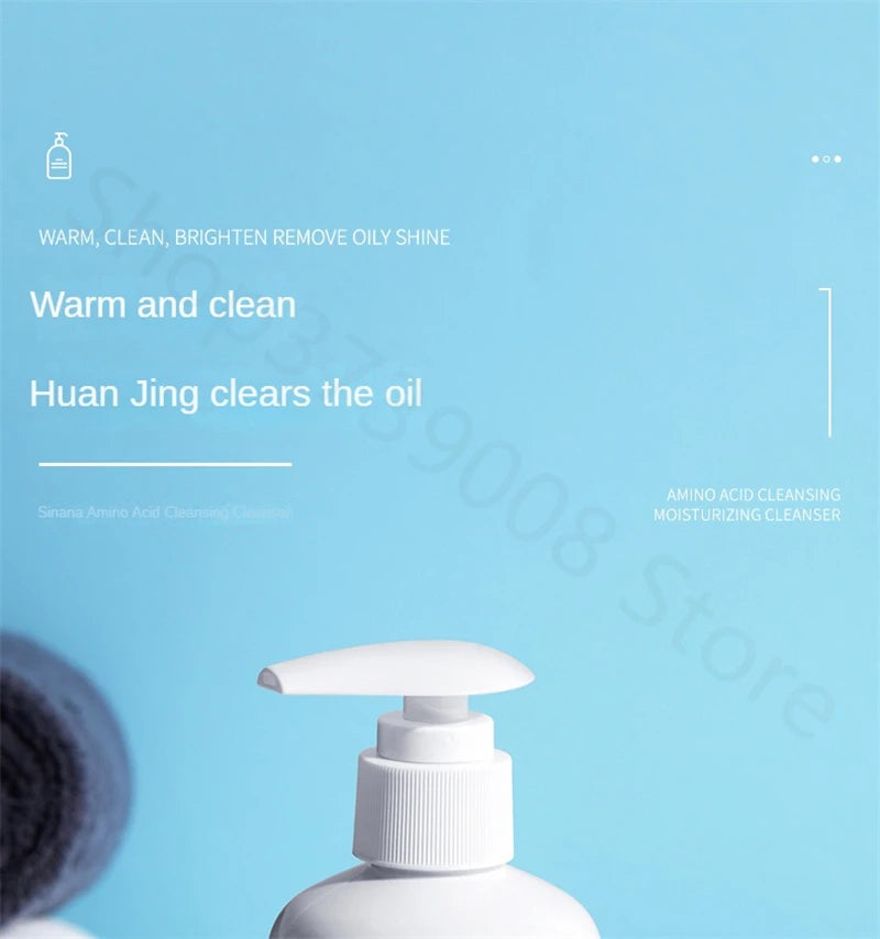 Limpiador Facial de aminoácidos, limpieza profunda, limpiador hidratante con Control de aceite, Gel de limpieza suave, productos de lavado de cara para el cuidado de la piel