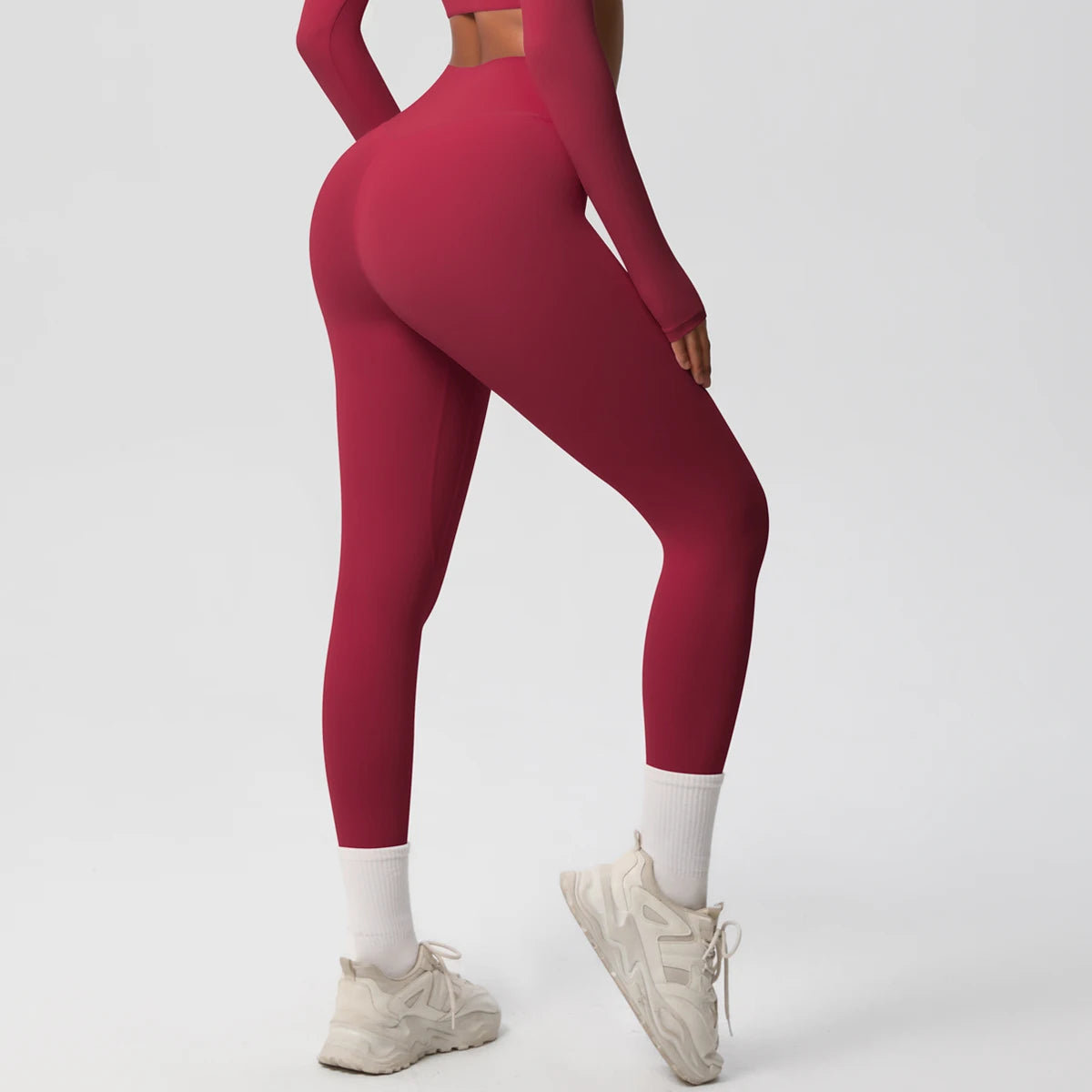 Mallas de Yoga de cintura alta para mujer, mallas con sensación desnuda, Fitness, correr, pantalones de Yoga, mallas ajustadas de gimnasio energético, mallas de entrenamiento informales