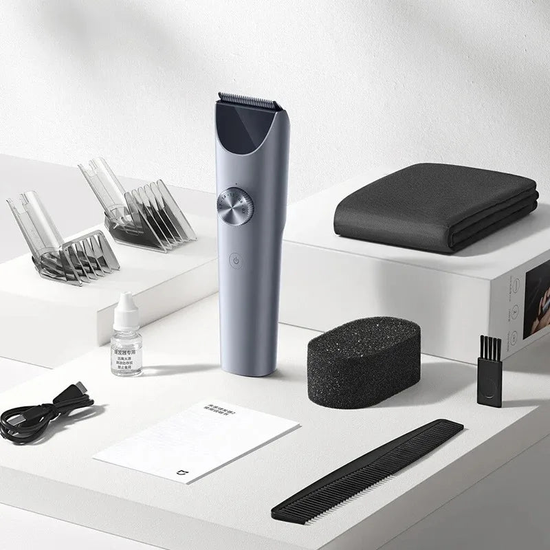 NUEVA Máquina Cortapelos MIJIA 2, Recortadora de Barba Profesional, Máquina de Corte de Pelo Inalámbrica Impermeable IPX7, Mijia Clipper 2