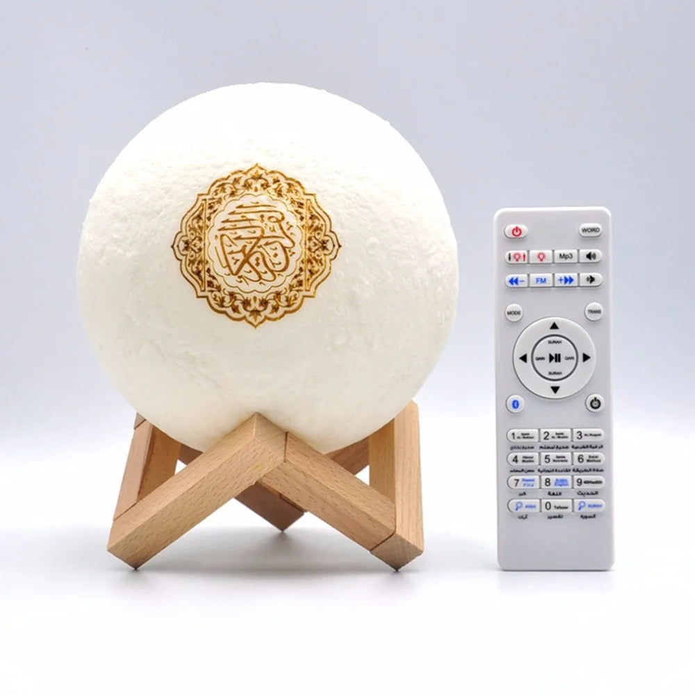 Azan-luz nocturna musulmana, Corán, portátil, inalámbrico, Caixa De Som, Altavoz Bluetooth, caja De sonido De música, lámpara sagrada Blutooth, Mini deflector