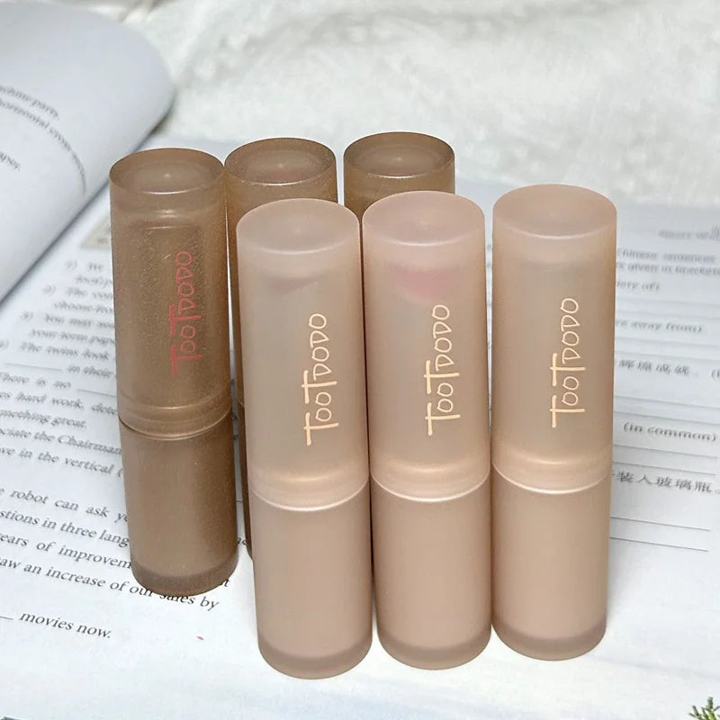 Lápiz Labial Mate de 6 Colores, Textura Sedosa, Sin Resecar, Fácil de Aplicar, Larga Duración, Antiadherente, Efecto Niebla