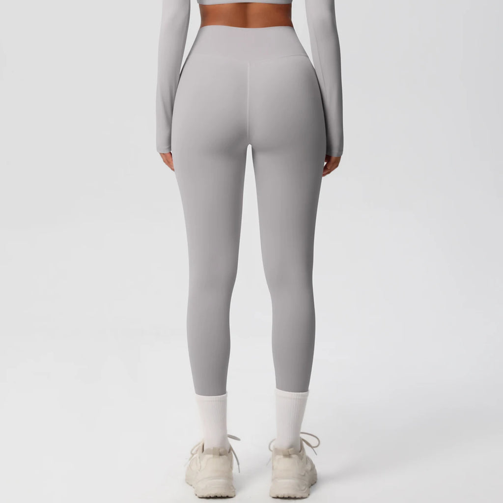 Mallas de Yoga de cintura alta para mujer, mallas con sensación desnuda, Fitness, correr, pantalones de Yoga, mallas ajustadas de gimnasio energético, mallas de entrenamiento informales
