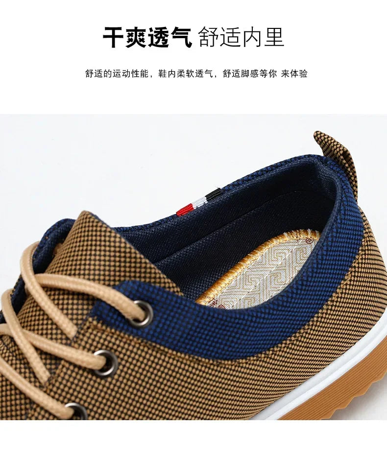 Zapatos de lona informales para hombre, Zapatos de conducción de suela blanda a la moda, Zapatos de diseñador para hombre, zapatillas cómodas de talla grande, 2024