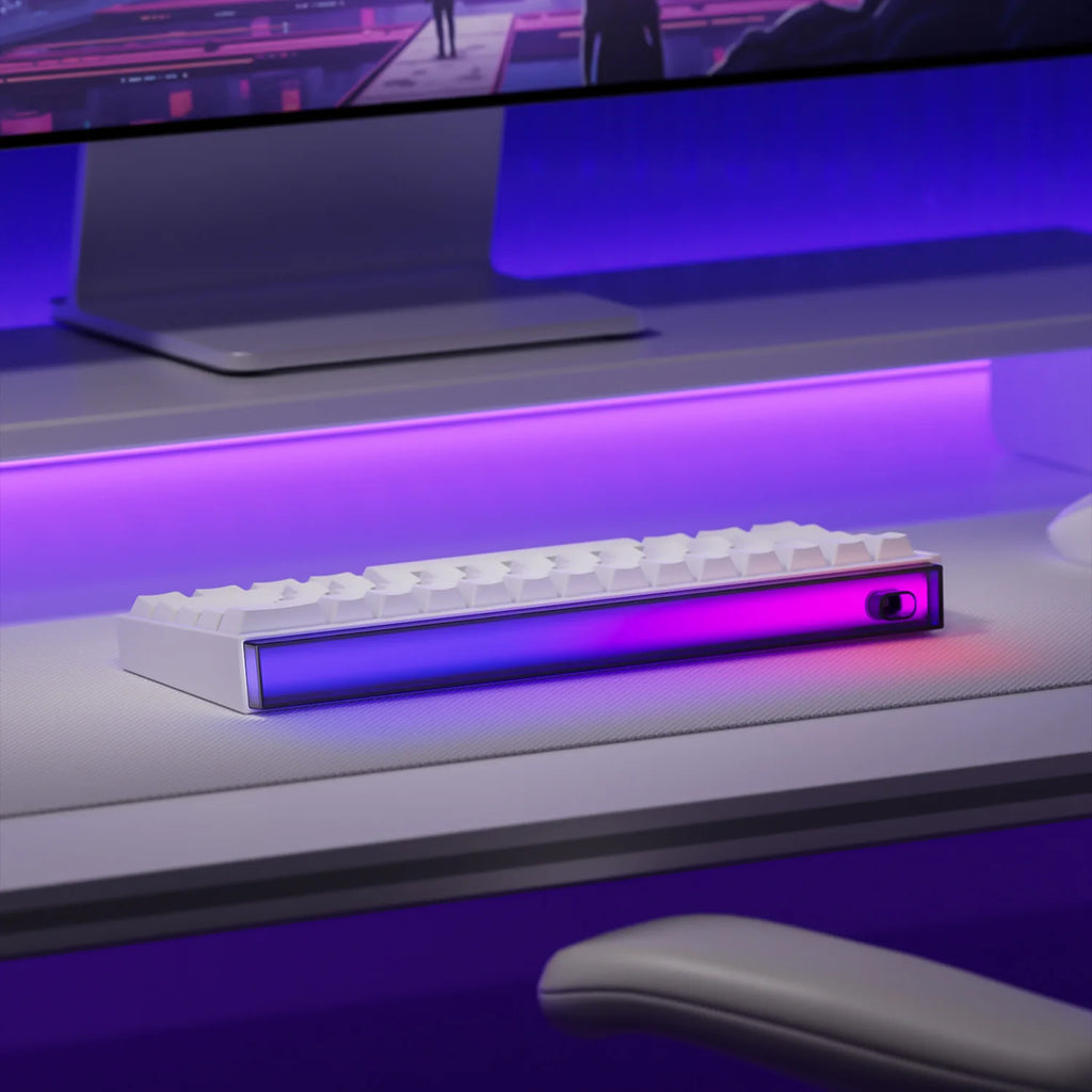Teclado Veekos Shine60 60% AGRB con Lightbox rt0.01 mm interruptor magnético 8K tipo C con cable e-sports Gaming Teclado mecánico