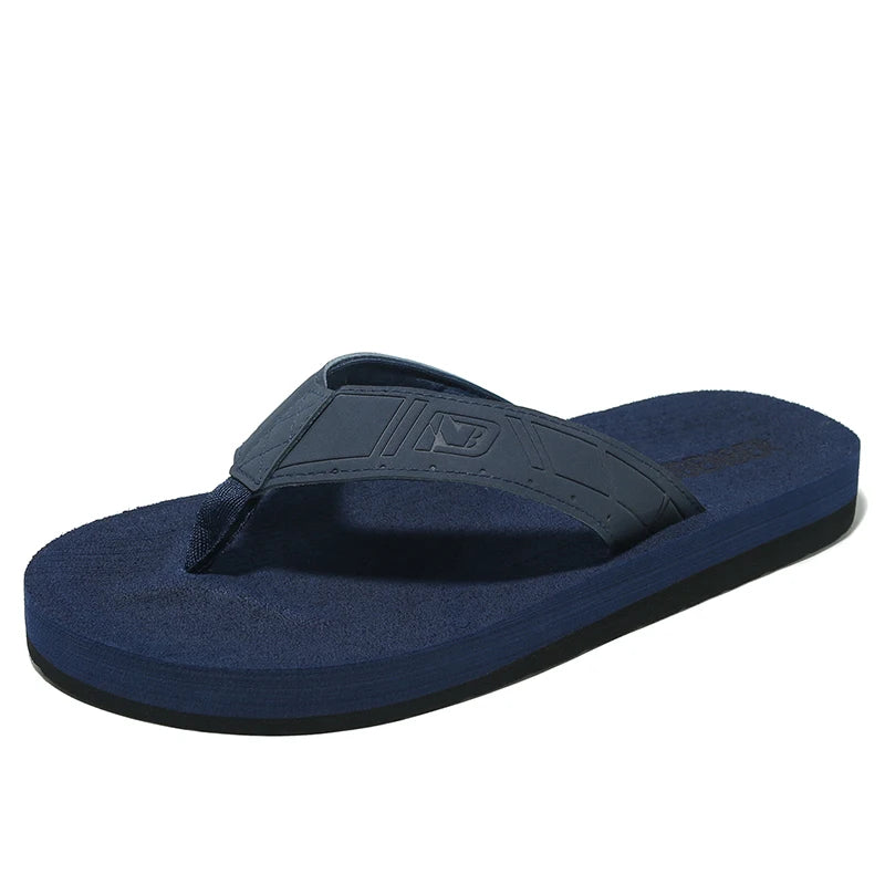 Chanclas informales para hombre, sandalias de playa, antideslizantes, planas, zapatos de casa para interiores, Verano