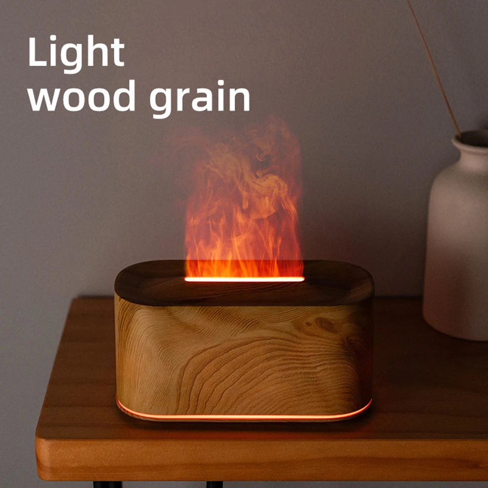 Difusor de aceites esenciales, humidificador de fuego de vapor de agua colorido con llama para sala de máquinas de terapia de aroma de aromaterapia, difusor de llama