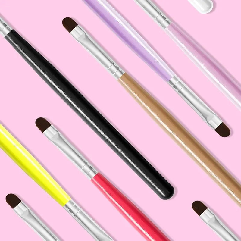 8 Uds. Pincel para decoración de uñas, bolígrafo con puntas 3D, fototerapia, extensión de Gel UV acrílico, delineador de recubrimiento, bolígrafo de pintura, herramientas de manicura DIY
