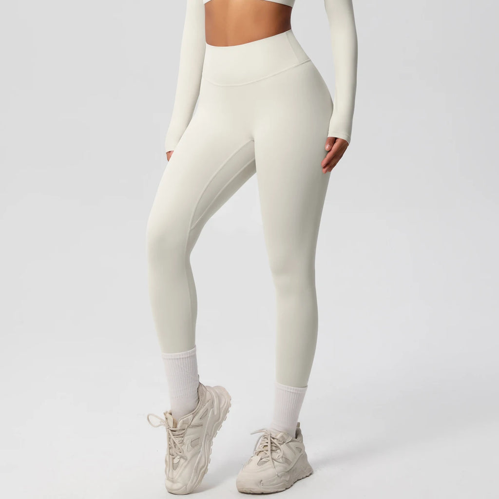 Mallas de Yoga de cintura alta para mujer, mallas con sensación desnuda, Fitness, correr, pantalones de Yoga, mallas ajustadas de gimnasio energético, mallas de entrenamiento informales