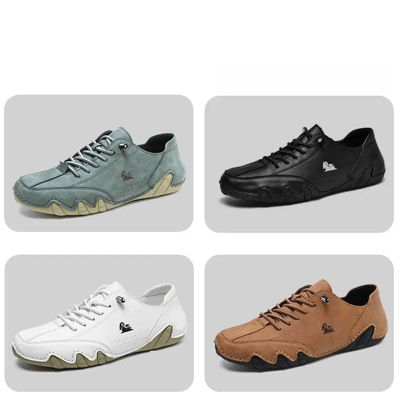Zapatos de hombre para las cuatro estaciones, nuevos zapatos informales de talla grande, zapatos transpirables de suela suave a la moda para exteriores, zapatos deportivos para caminar para hombre