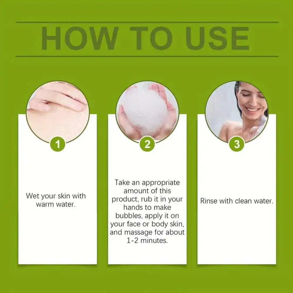 Jabón de Árbol de Té Verde, Jabón en Barra con Aceite de Árbol de Té, Jabones Naturales para Limpiar la Piel del Rostro, Cuerpo y Manos, Jabón en Barra Exfoliante Suave