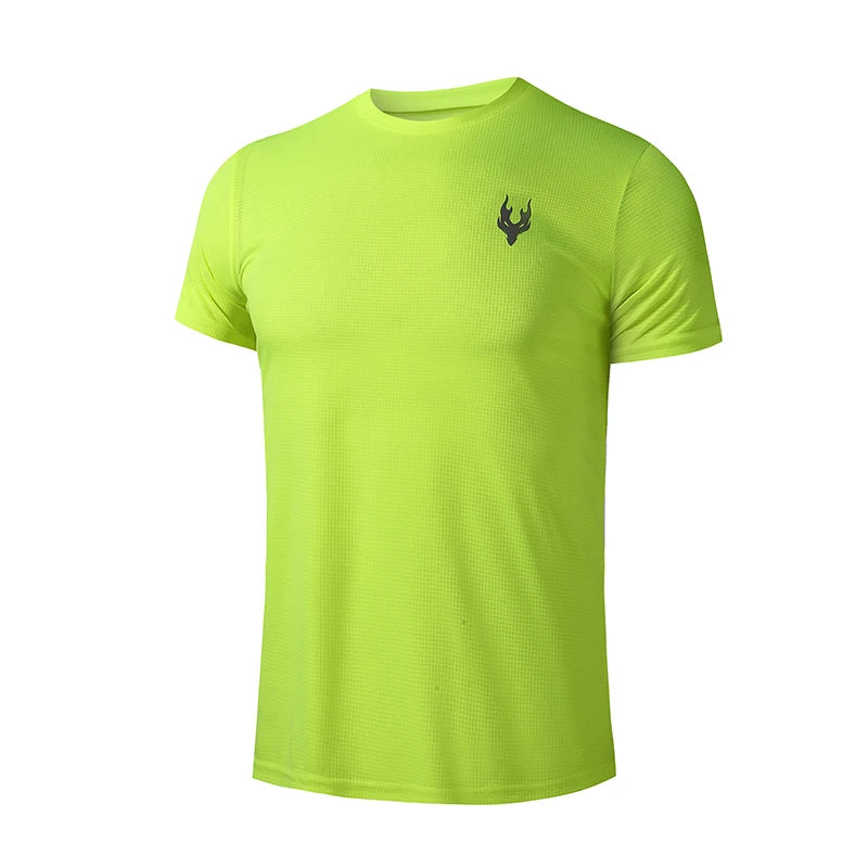 Camiseta para correr para hombre, camisetas deportivas de verano, camiseta, ropa de fútbol para hombre, camiseta de secado rápido, camiseta de entrenamiento para gimnasio y Fitness para hombre