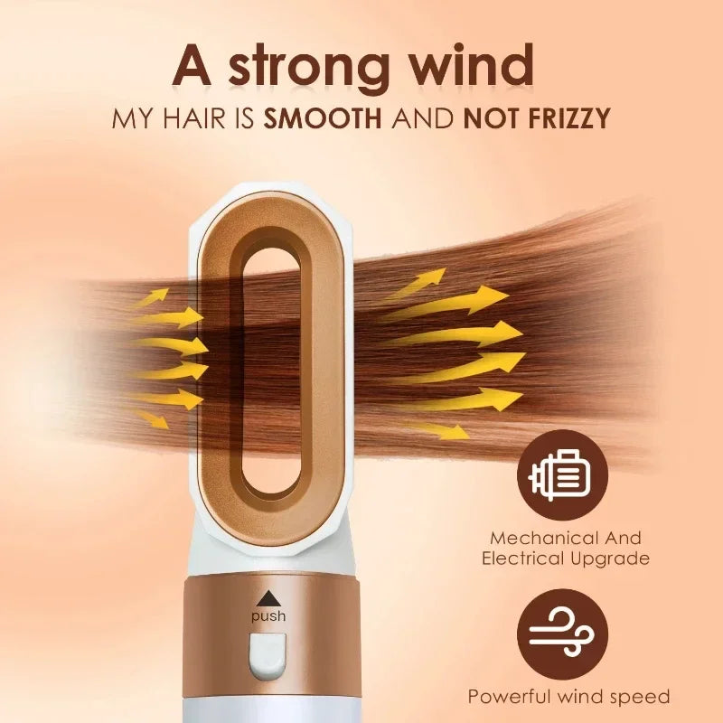 Secador de pelo 5 en 1, juego de peine caliente, plancha rizadora profesional, herramienta de estilismo para Dyson Airwrap, secador de pelo para el hogar
