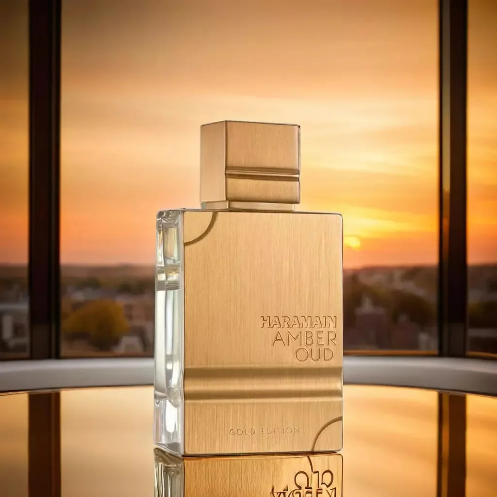 Al Haramain Amber Oud Gold EDP 60ml – Perfume Unisex de Larga Duración con Notas de Ámbar, Vainilla y Oud, Regalo de Lujo