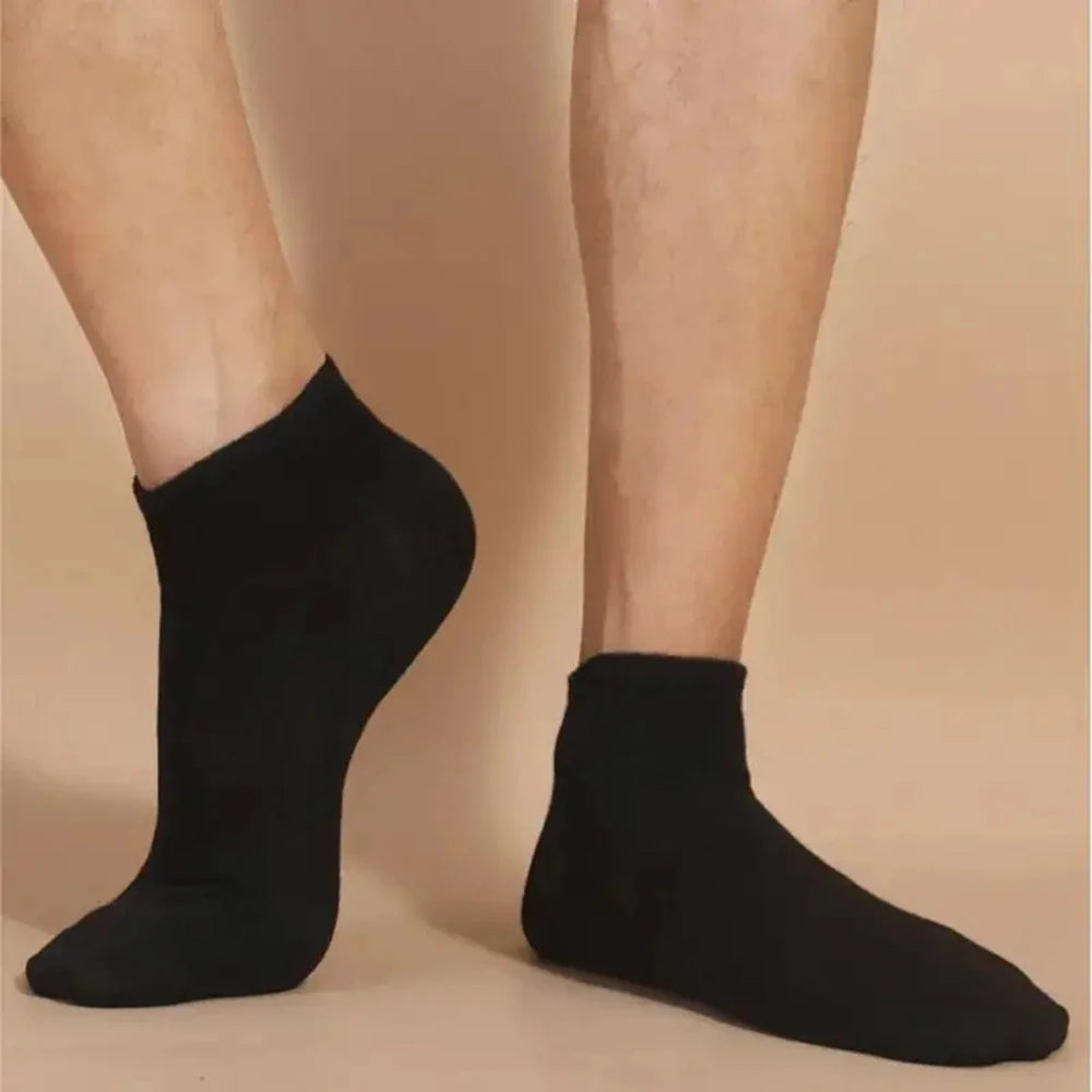 10/20 pares de calcetines náuticos informales Unisex de Color liso, finos, transpirables, cómodos, antiolor, absorbentes del sudor, calcetines tobilleros de corte bajo para hombres y mujeres