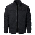 Sudaderas de retales para hombre, chaqueta con cuello levantado, cárdigan ajustado, ropa de calle, ropa deportiva, abrigo informal con cremallera, chándal para exteriores para hombre