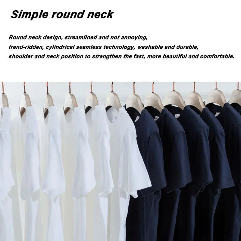 Camiseta informal a la moda para hombre, mezcla de algodón de alta calidad, camiseta con estampado de diseño divertido y fresco, camiseta holgada de verano para hombre, camisetas con cuello redondo para hombre, camiseta sup