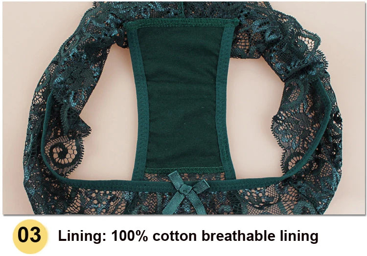Bragas de encaje sexis de talla grande, lencería para mujer, bragas de encaje transparente transpanrent brillantes, talla grande brasileña femenina S M L XL de talla grande