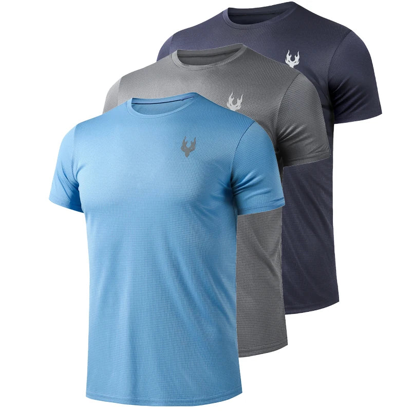 Camiseta para correr para hombre, camisetas deportivas de verano, camiseta, ropa de fútbol para hombre, camiseta de secado rápido, camiseta de entrenamiento para gimnasio y Fitness para hombre