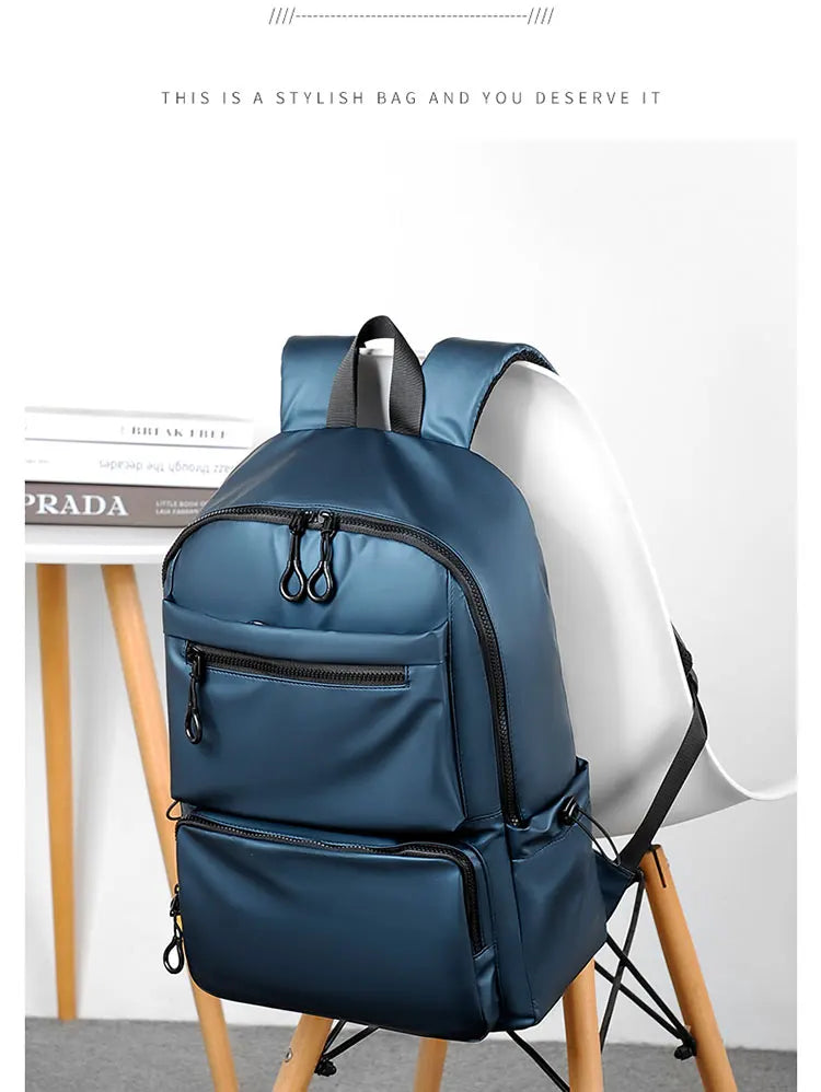Mochila para ordenador de 14 pulgadas, mochila sencilla y duradera de gran capacidad para hombre, mochila de viaje ligera para hombre, mochila escolar para estudiantes