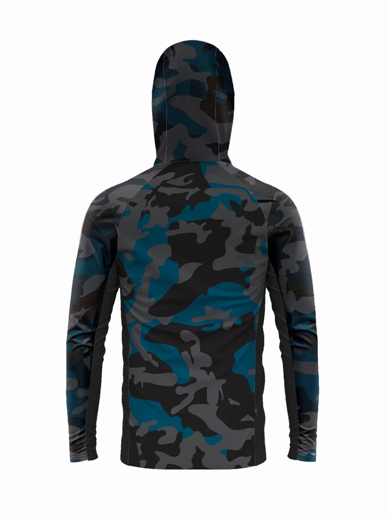 Ropa de pesca de manga larga para exteriores, ropa UV para hombre, Tops con capucha, protector solar, camisa de pesca fina y seca, transpirable