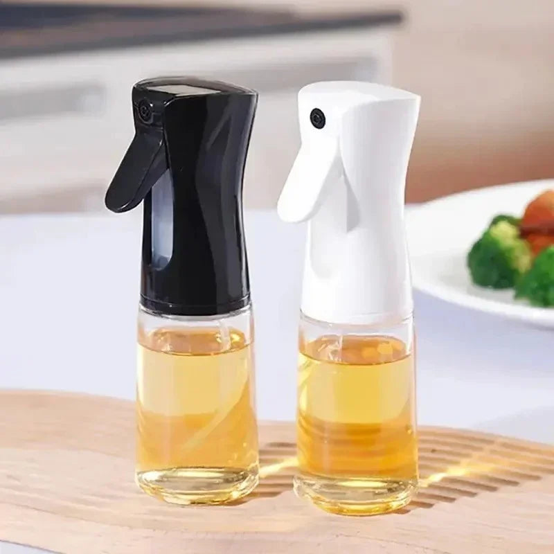 Rociador de Aceite para Cocinar de 200 ml - Dispensador de Aceite de Oliva en Aerosol - Botella Reutilizable de Grado Alimenticio para Aceite y Vinagre
