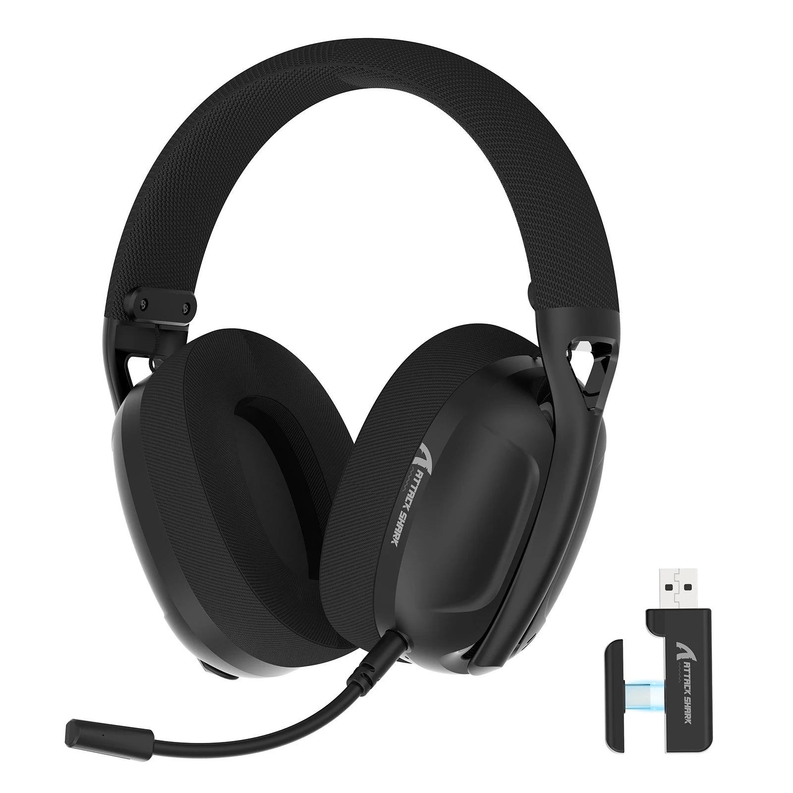 ATTACK SHARK L80 Auriculares para juegos ultraligeros de tres modos Auriculares para juegos inalámbricos ligeros para PC/PS4/PS5/Switch/Xbox