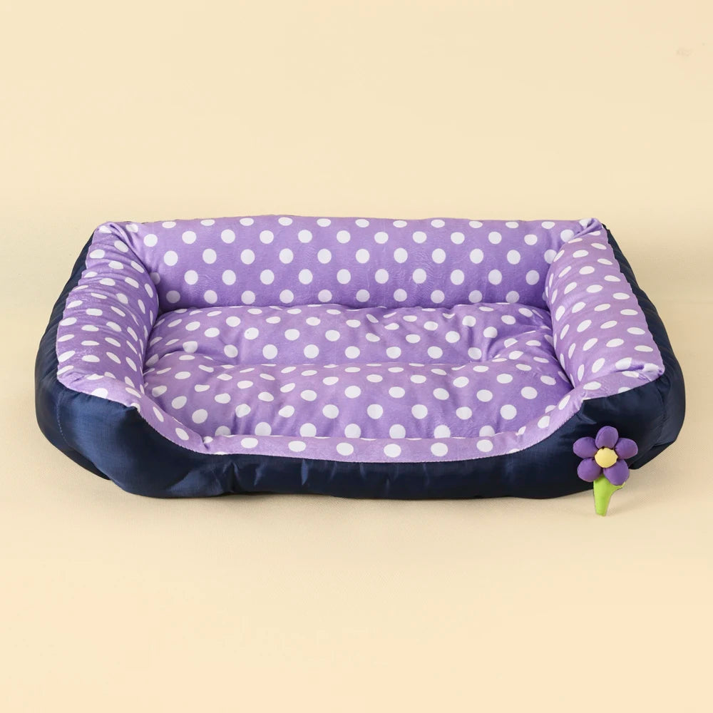 Sofá cuadrado suave para perros grandes, cojín elástico para casa de perros, cama mediana cálida para invierno, perrera lavable para gatos, accesorios para el hogar