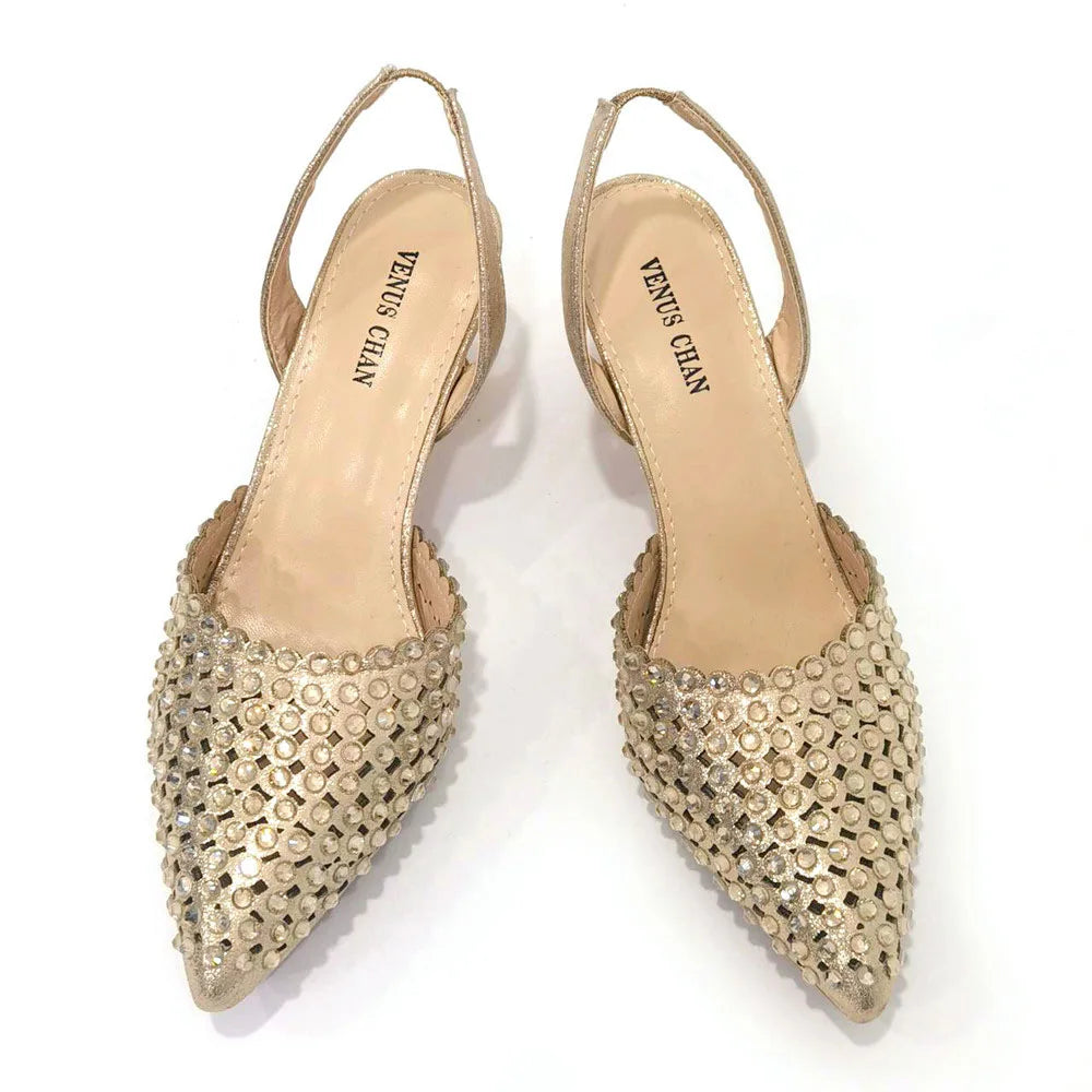 Sandalias con fondo de Muffin decoradas con cuentas para mujer, zapatos y bolso cómodos y versátiles, elegantes, a la moda, verano, 2023