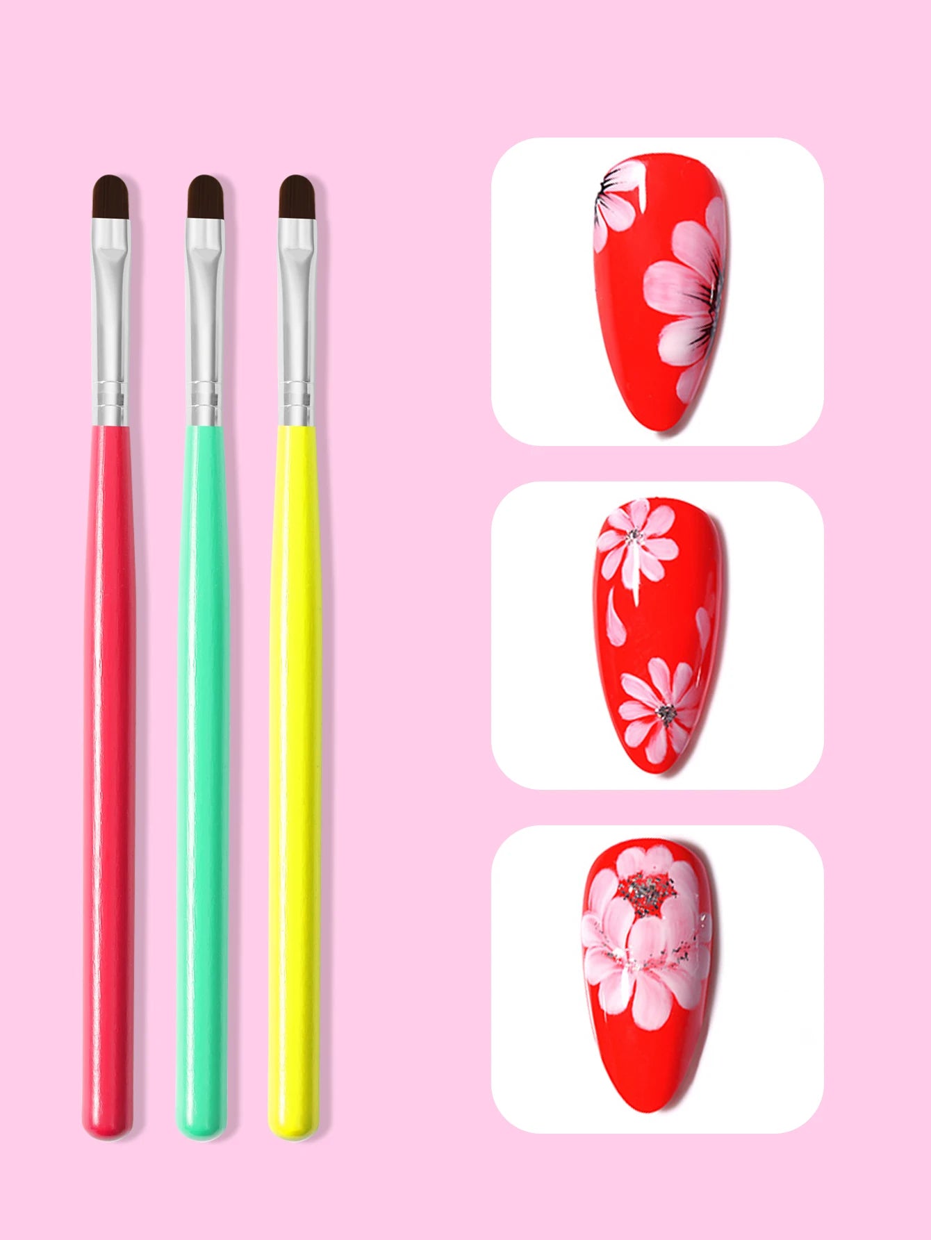 8 Uds. Pincel para decoración de uñas, bolígrafo con puntas 3D, fototerapia, extensión de Gel UV acrílico, delineador de recubrimiento, bolígrafo de pintura, herramientas de manicura DIY
