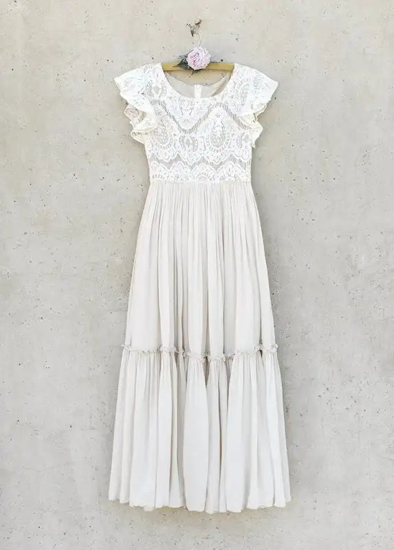 Vestidos largos bohemios de encaje para niñas de 3 a 14 años, vestido de fiesta de princesa con flores para bebés y niños, disfraz, ropa para niños