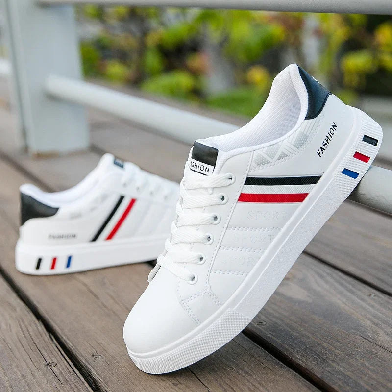 Zapatillas Casuales para Hombre 2026, Nuevas Zapatillas Blancas con Cordones a la Moda, Zapatos Deportivos Cómodos para Estudiantes, Tallas Grandes, Zapatillas Vulcanizadas
