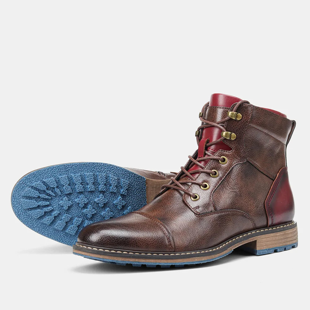Talla 7-13 Botines para hombre Botas de cuero para hombre Bota de marca para hombre # AL605
