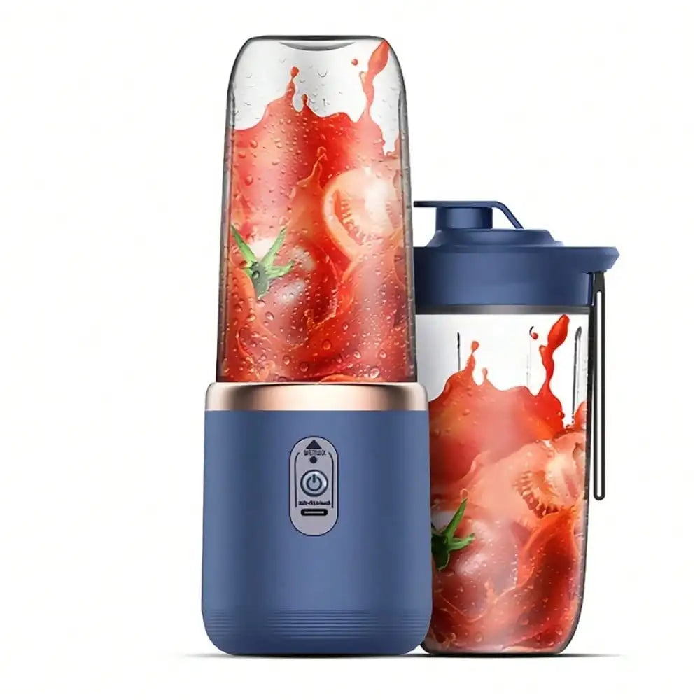 Vaso para exprimidor + vaso portátil para exteriores, vasos dobles, desmontables, fáciles de limpiar, para hacer jugos finos, licuadora de frutas, máquina para hacer bebidas, adecuado para el hogar, viajes al aire libre, o