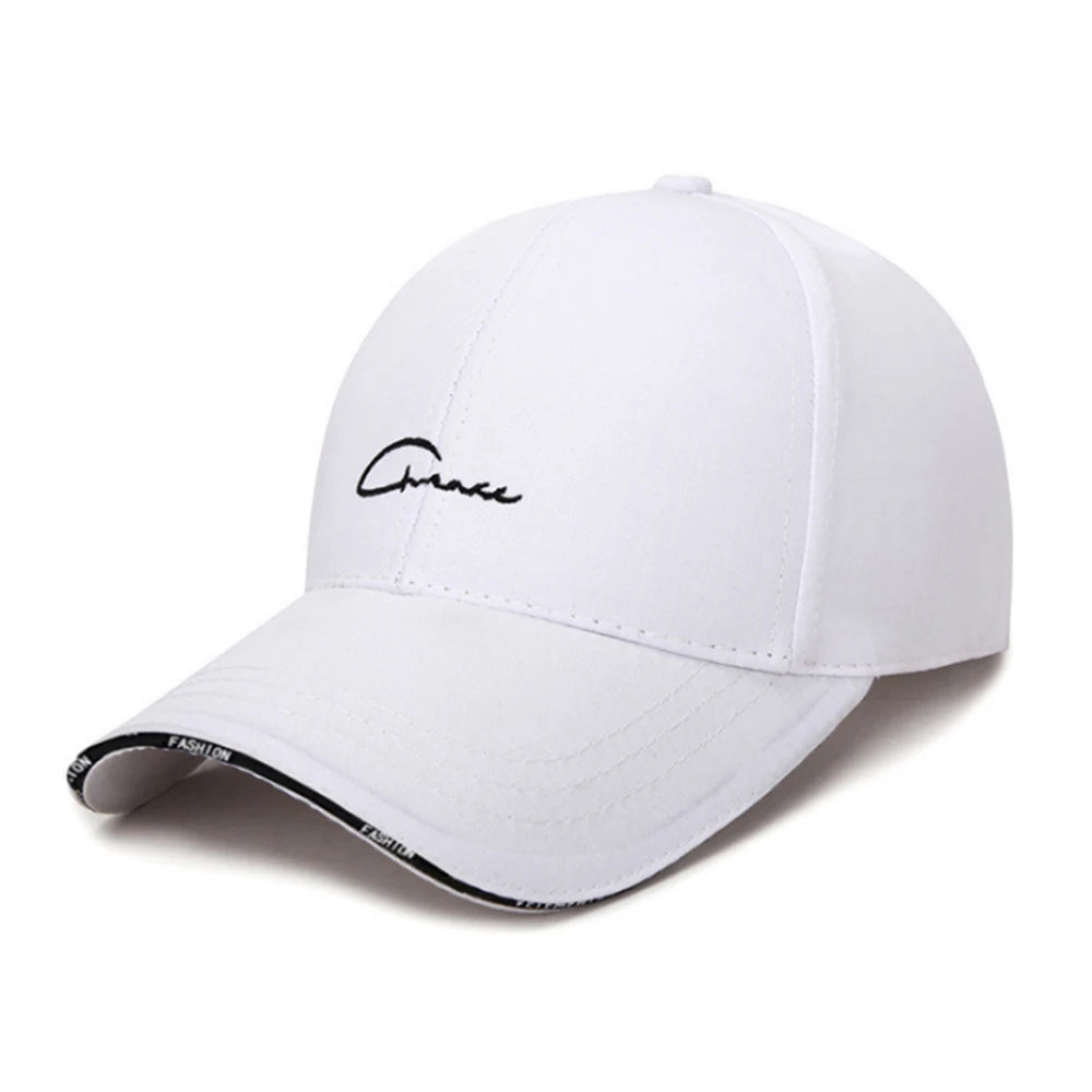 Sombrero Hombres y Mujeres Primavera y Verano Béisbol Hipster Salvaje Blanco y Negro Ocio Viajes Gorra de protección solar