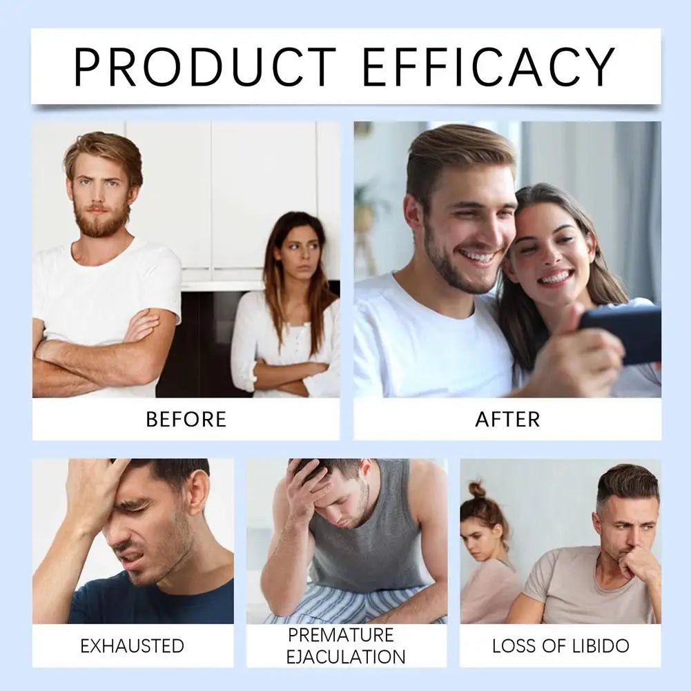 Spray duradero a base de plantas para hombres: spray retardante natural de 15 ml, soporte suave y duradero para momentos íntimos, spray de PE