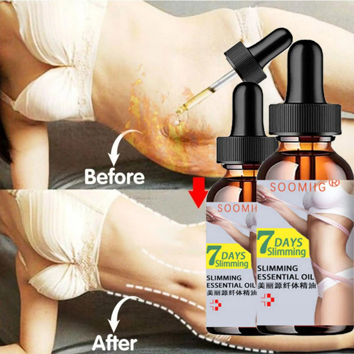 YRFKT aceite adelgazante para pérdida de peso, Spray quemagrasas, descompone rápidamente la grasa corporal, adelgazamiento del vientre, moldeador de músculos del muslo
