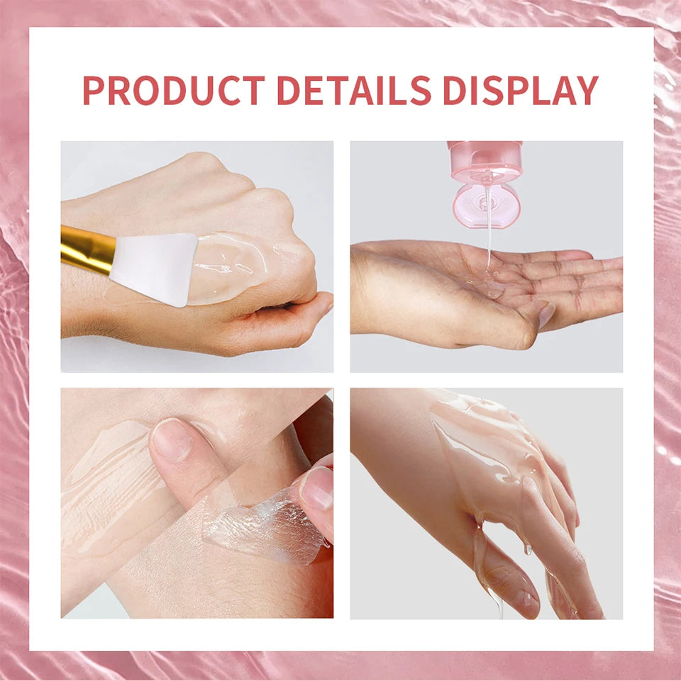 Mascarilla Facial Nocturna de Colágeno, Exfoliante, Hidratante, Reduce las Líneas Finas, la Sequedad, Hidratación, Iluminadora, Cuidado de la Piel Coreano