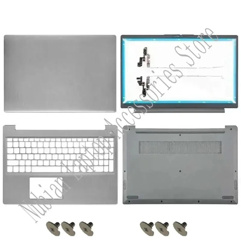 Nuevo para IdeaPad 3 15ADA6 15ITL6 15ALC6 2021: Cubierta trasera LCD, bisel frontal, reposamanos, carcasa inferior, teclado y bisagras para portátil