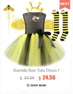 Vestido tutú de oso marrón para niñas, disfraz de Animal de Halloween, traje de Navidad y cumpleaños para niños, ropa para niños con orejas y cola de lazo