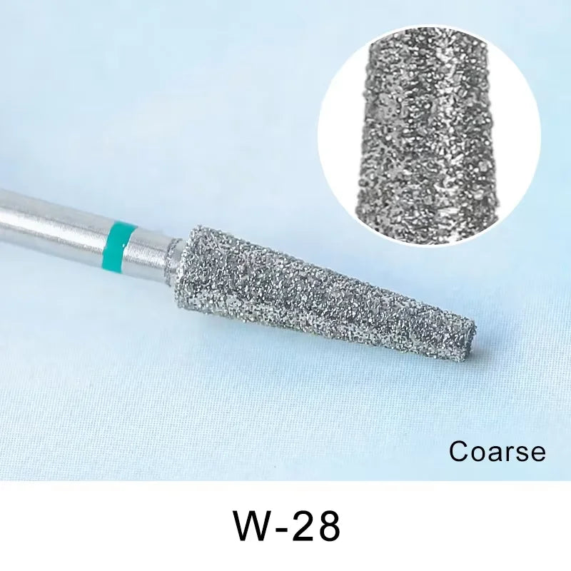 Brocas de cerámica para uñas de diamante, fresa para manicura, limas rotativas para cutículas izquierda y derecha, herramientas de accesorios para uñas DIY