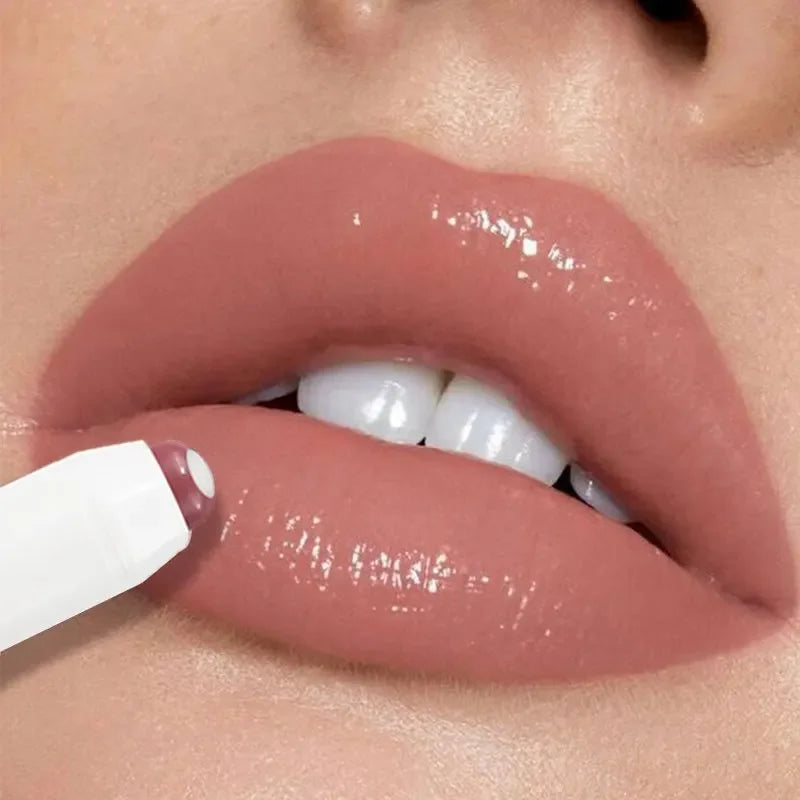 Pintalabios de sándwich Nude, bálsamo labial hidratante de larga duración, Copa antiadherente, esmalte de labios, maquillaje, Base de brillo de labios hidratante