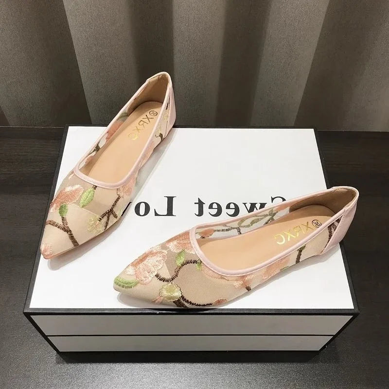Calzado de mujer de moda de alta calidad, zapatos planos informales antideslizantes para mujer, tendencia 20225, zapato de promoción joven, marca de lujo