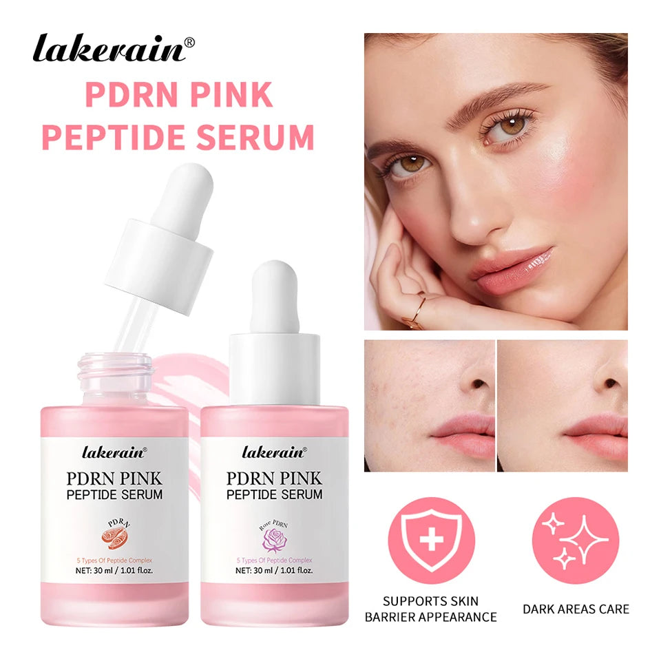 Salmón DNA PDRN, suero péptido rosa, suero brillante rosa, elimina la oscuridad de la piel, hidratante, reafirmante, cuidado de la piel coreano