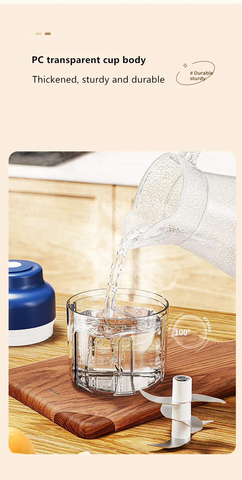 Máquina eléctrica de puré de ajo, Mini prensa de ajo inalámbrica, máquina automática de agitación y pelado, extractor de ajo de cocina