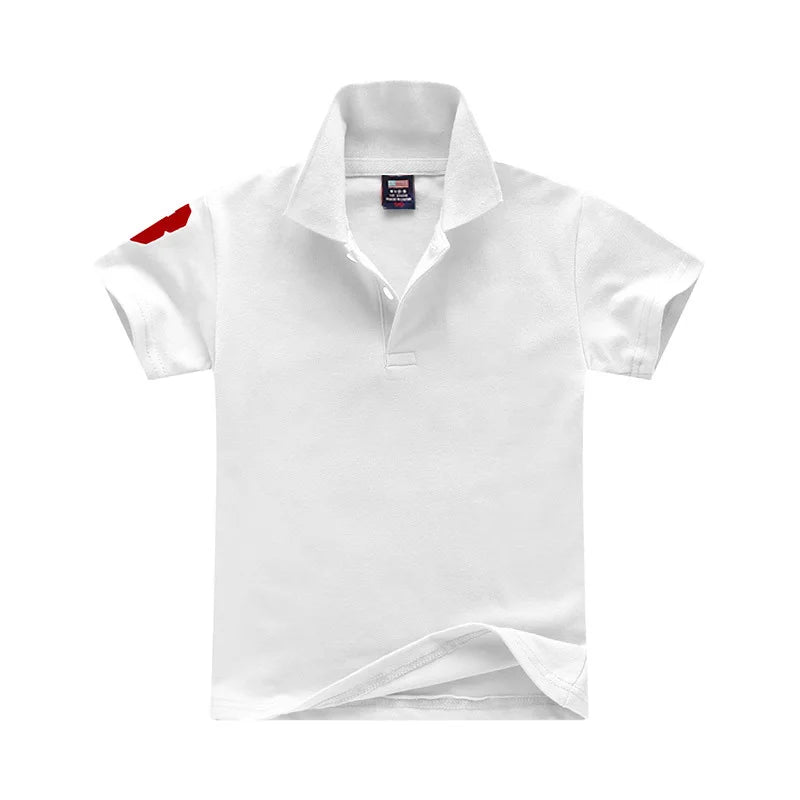 2025 nuevas camisas Polo para niños, camiseta de algodón para niños, ropa para niños, camisetas de manga corta para bebés, camisetas 1-8T