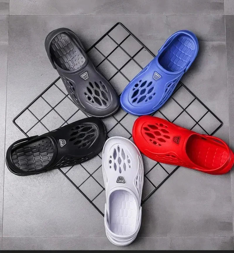 Sandalias al aire libre para hombres y mujeres Zuecos de verano Zapatillas EVA Tallas grandes 47 48 49 Zapatos de jardín para hombres Sandalias de playa Zuecos transpirables